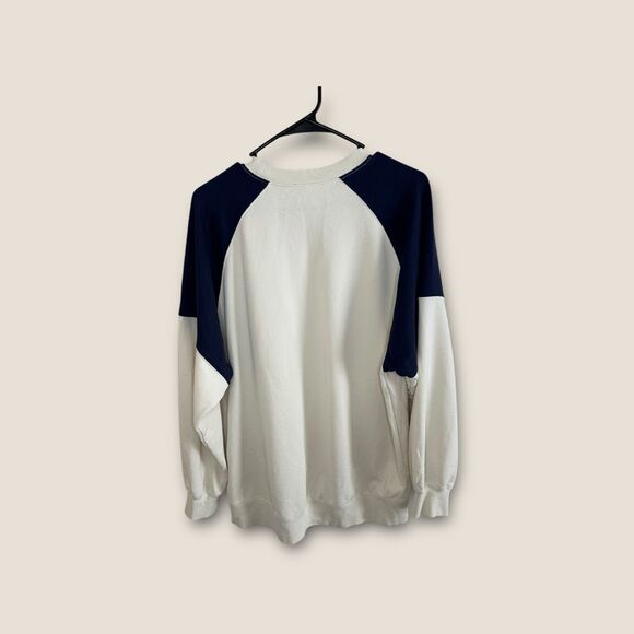 Fabletics White and Navy Sweatshirt - Picture 5 of 9